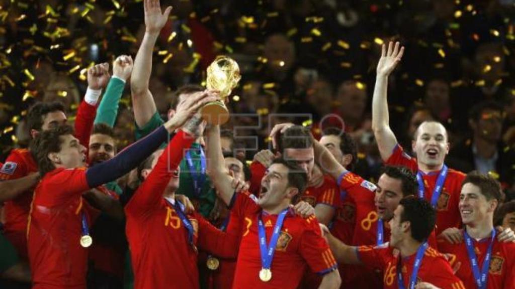 Entrega de la Copa Final del Mundial 2010