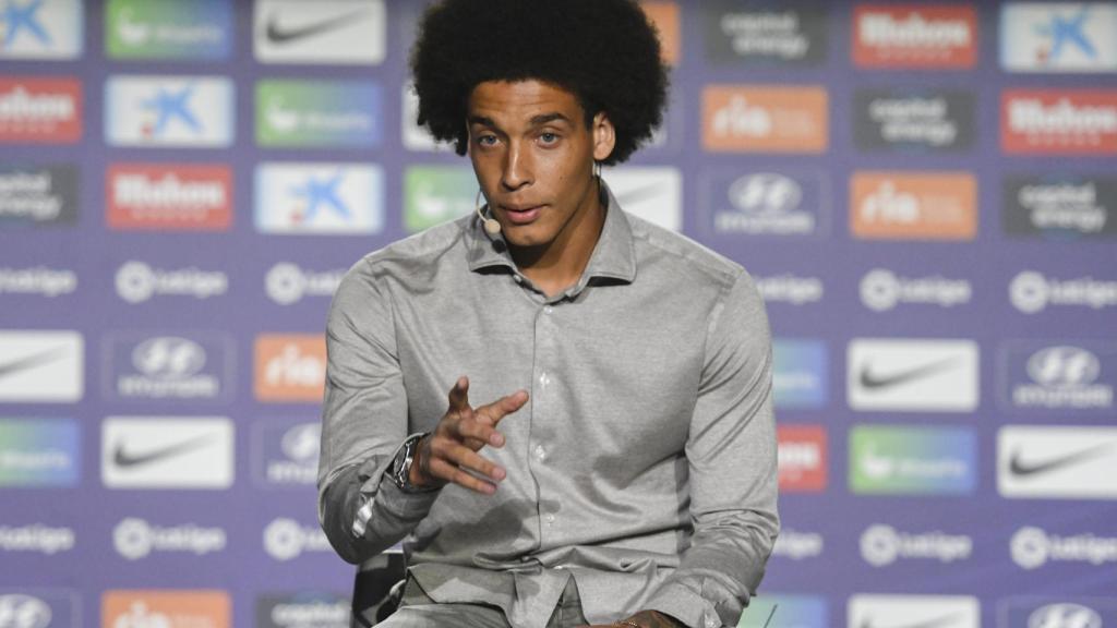 Axel Witsel, durante su rueda de prensa