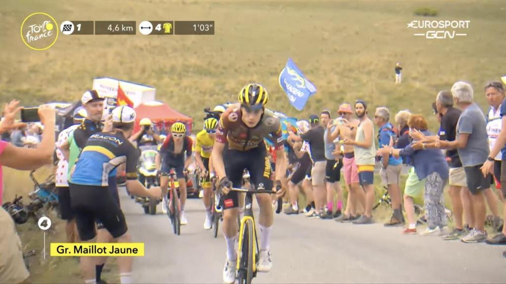 Jonas Vingegaard al ataque.