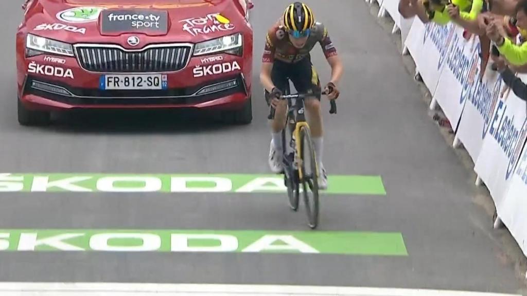 Jonas Vingegaard gana en el Granon.