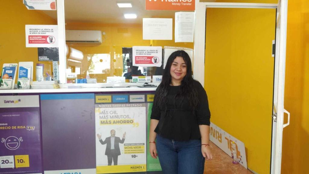 Gabriela Matamoros, empleada de una copistería de Madrid.