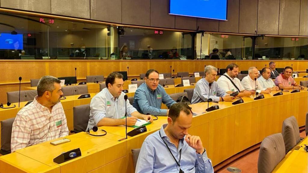 Benjamín Prieto ha encabezado la comitiva de alcaldes conquenses en Brusela.