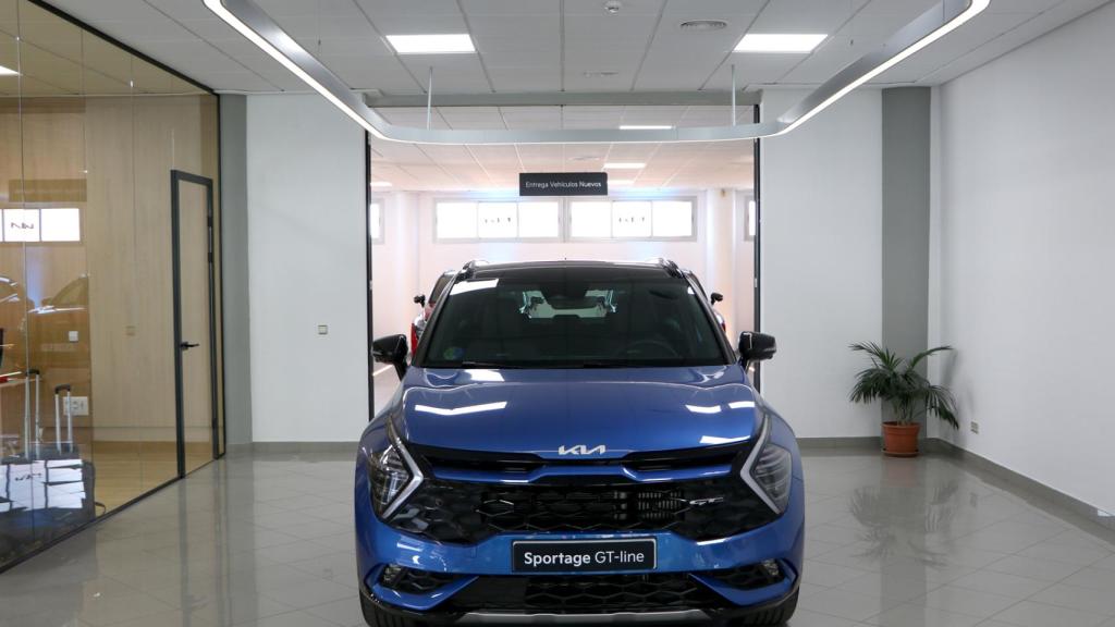 Zona de entrega con el nuevo Kia Sportage.