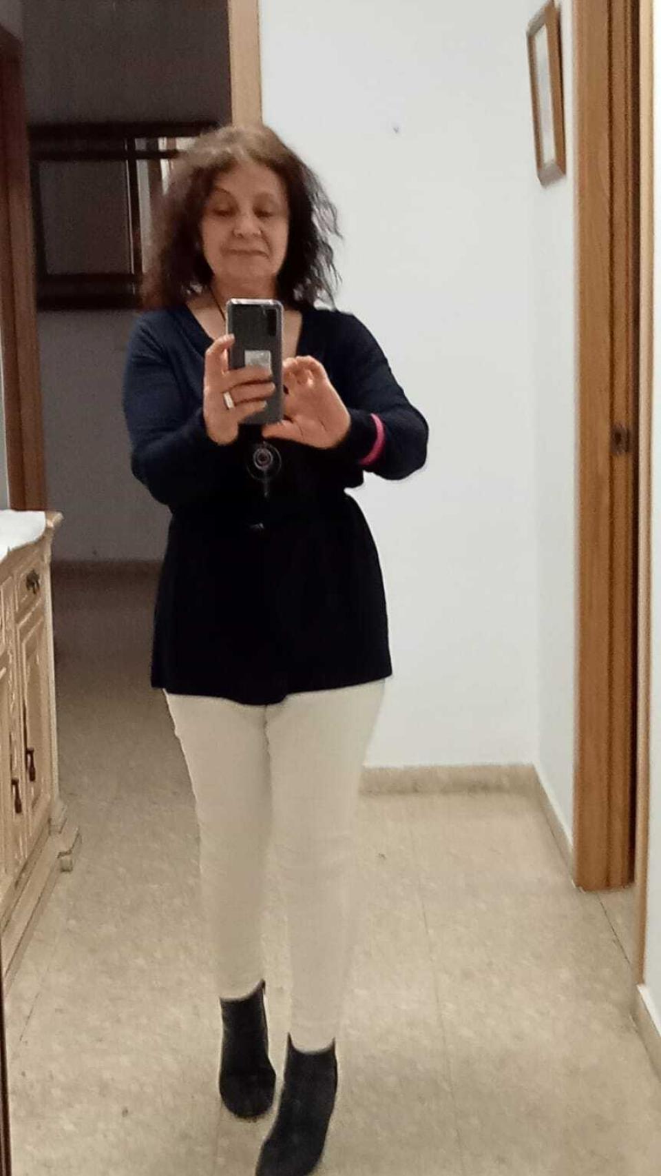 Ángela en una de sus últimas imágenes.