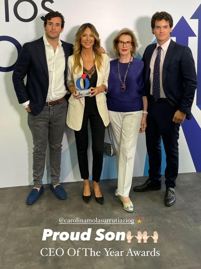 Íñigo Onieva ha demostrado su orgullo por el último reconocimiento al trabajo de su madre.