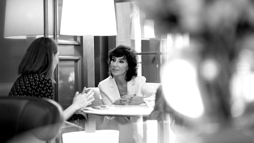 Almudena López del Pozo, consejera delegada de Pymar, durante la entrevista con EL ESPAÑOL.