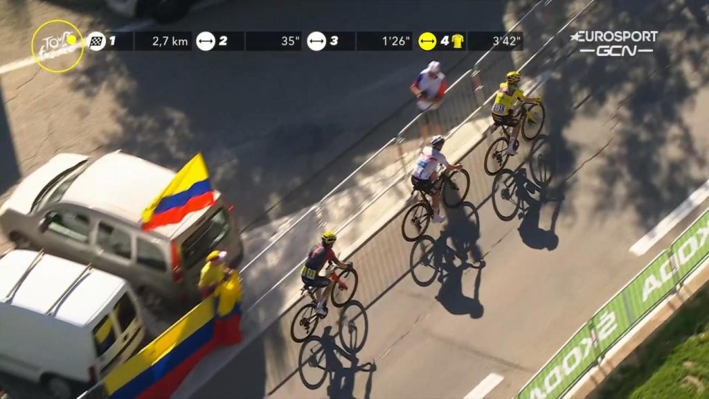 Pogacar, Vingegaard y Thomas.