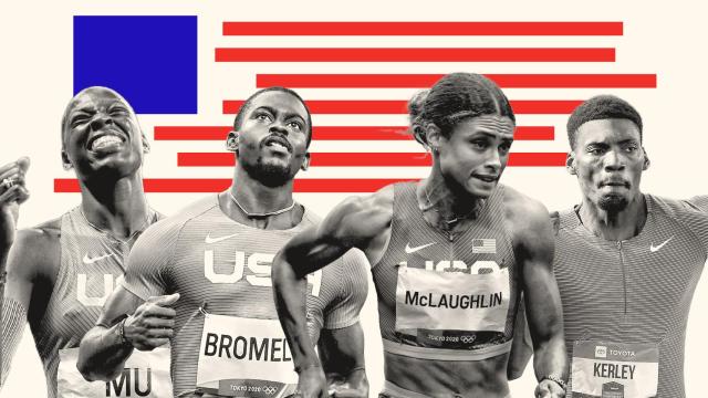 Miembros del equipo de atletismo de Estados Unidos