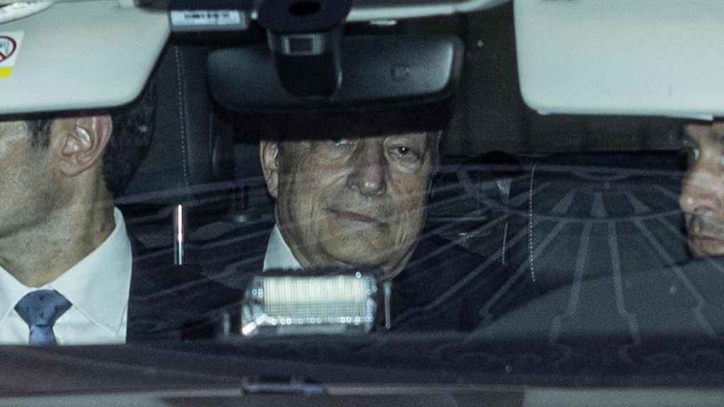 El primer ministro de Italia, Mario Draghi, abandona el Palacio del Quirinal tras reunirse con el presidente Sergio Mattarella.