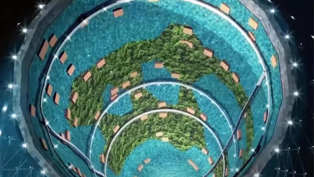 El bioma central tendrá zonas verdes y abundante agua