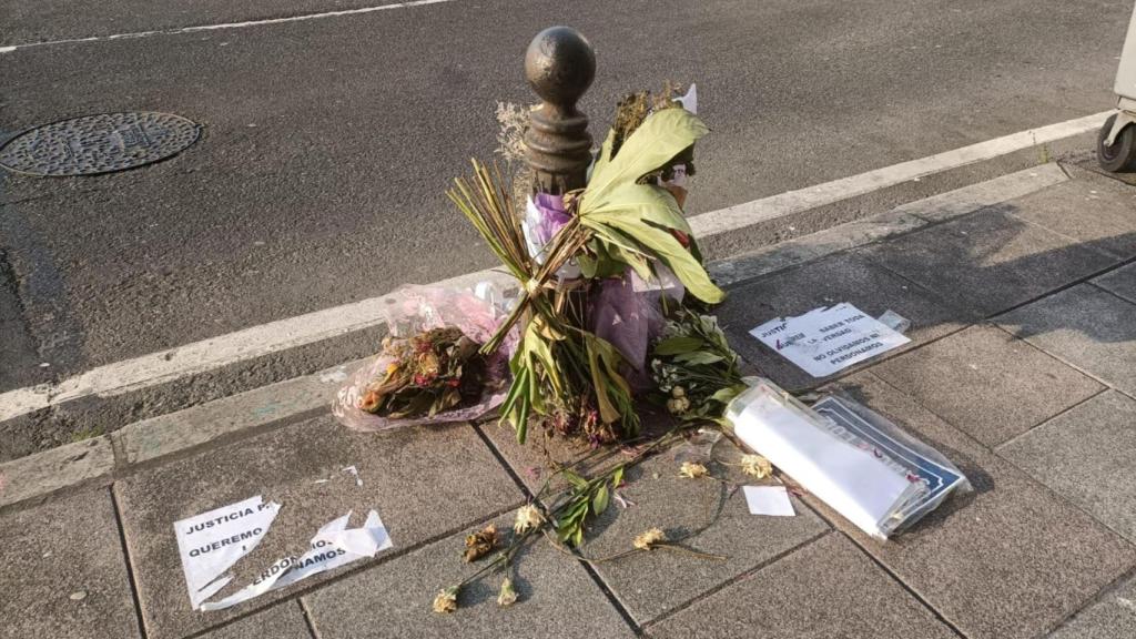 Daños en el altar a Samuel Luiz en A Coruña.