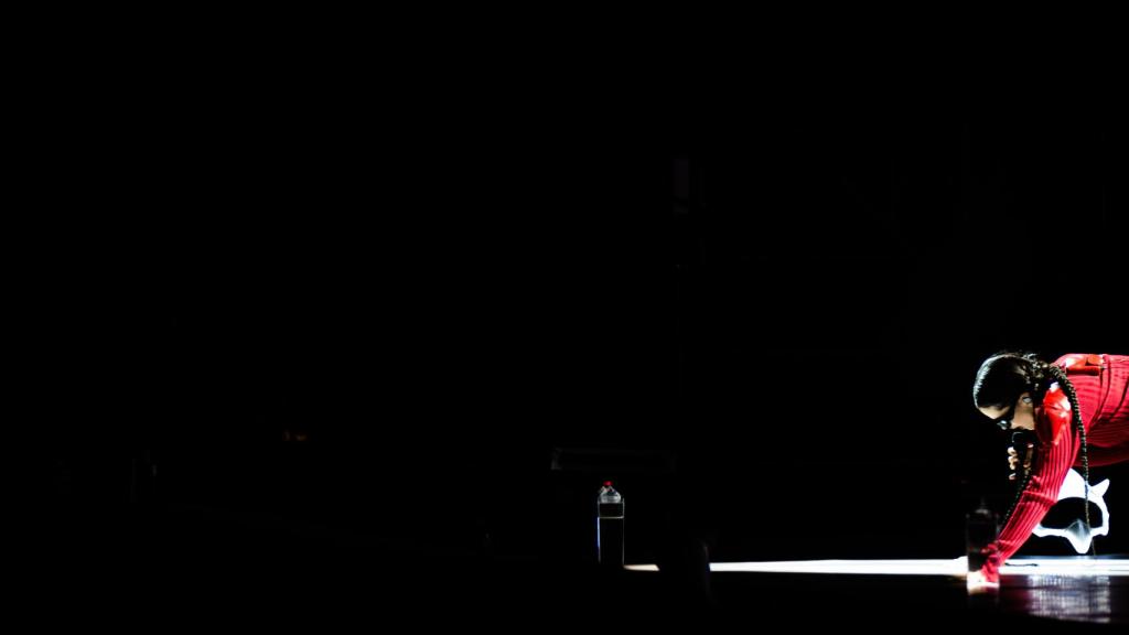 Rosalía, en un momento del concierto.