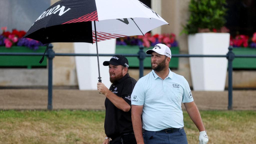 Jon Rahm en St. Andrews.