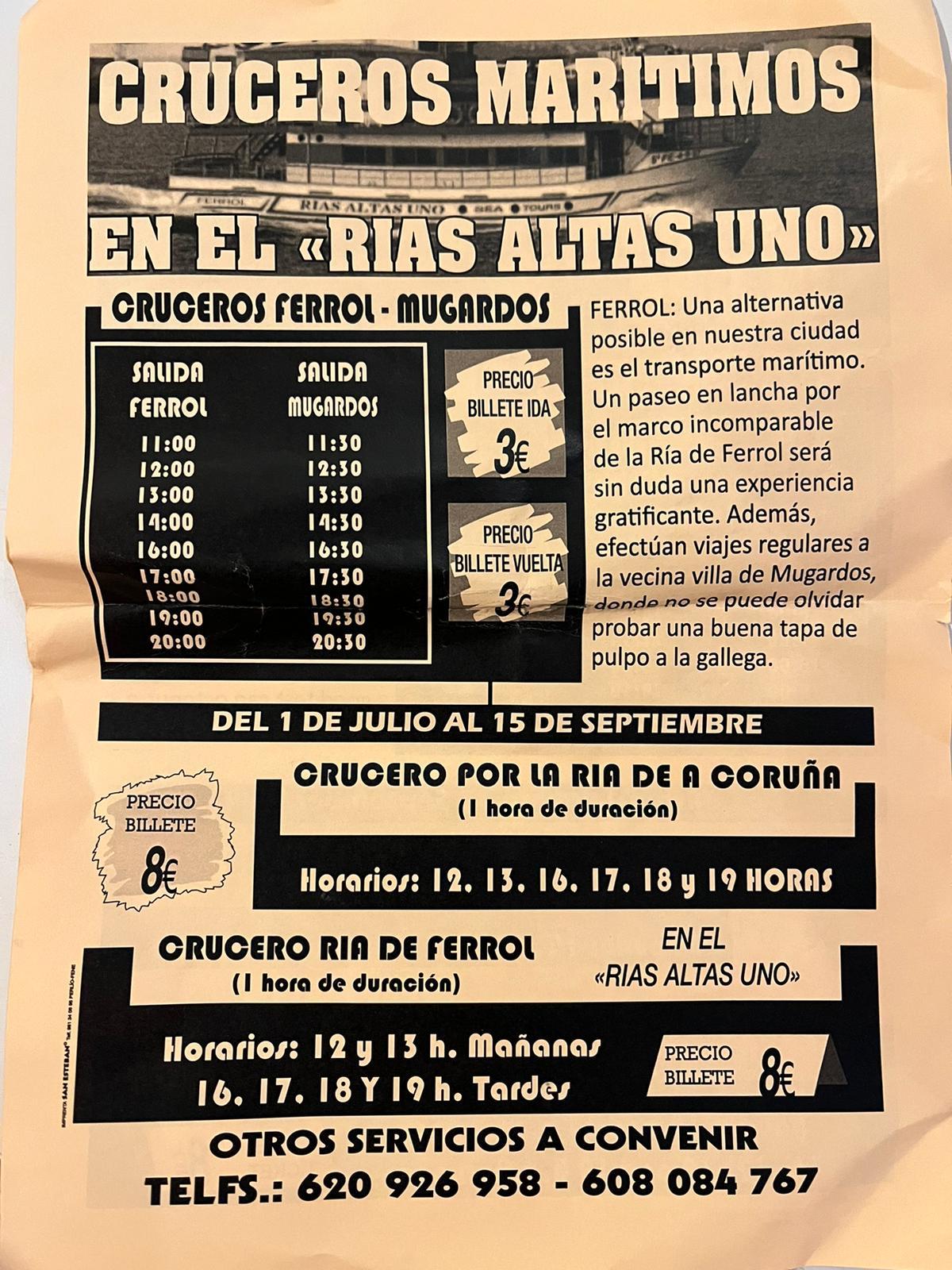 Cartel informativo 2022