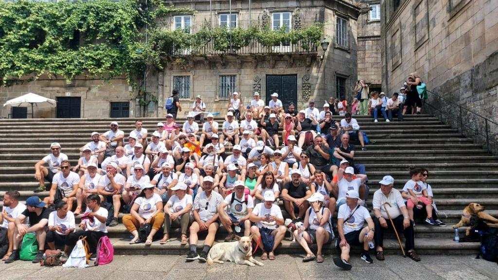 130 personas sordas y sordociegas hacen el Camino de Santiago.