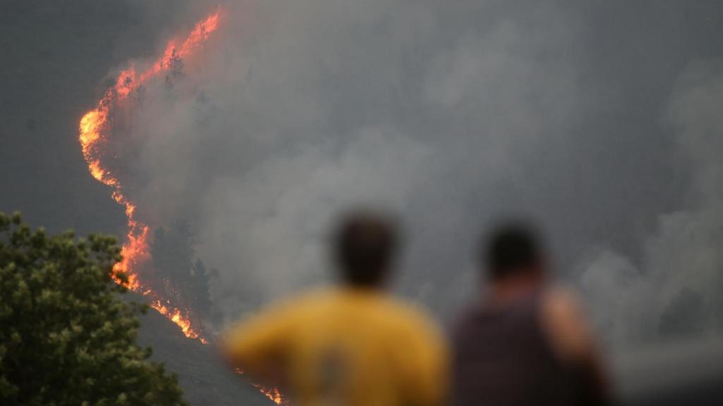 Imagen de archivo de un incendio en Galicia
