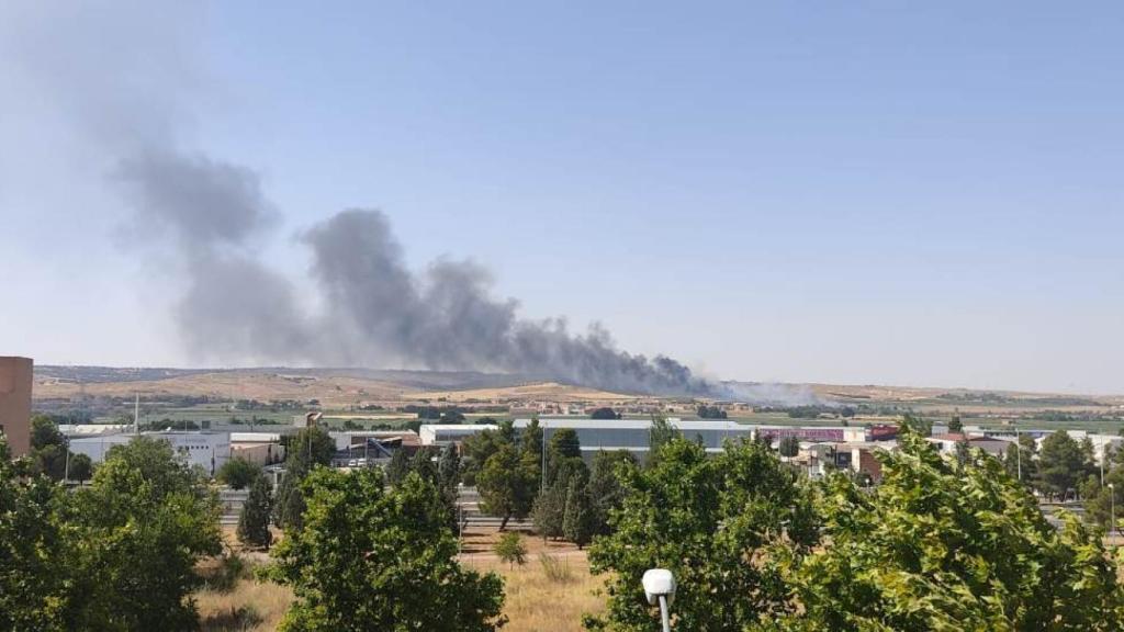 Incendio en Tobarra. Foto: INFOCAM.