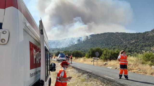 Puesto de socorro de Cruz Roja en Cebreros, Ávila.