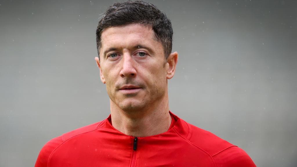 Robert Lewandowski, con la selección de Polonia