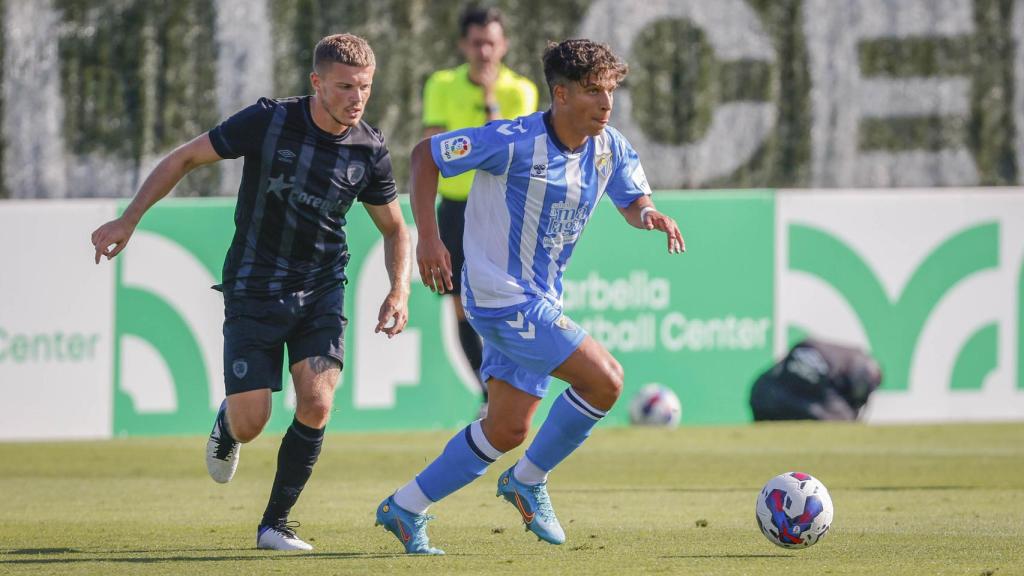 Haitam durante el Hull City-Málaga CF de pretemporada-