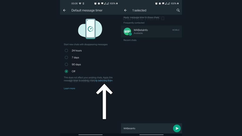 Pantallazo de WABetaInfo sobre la nueva función de WhatsApp.