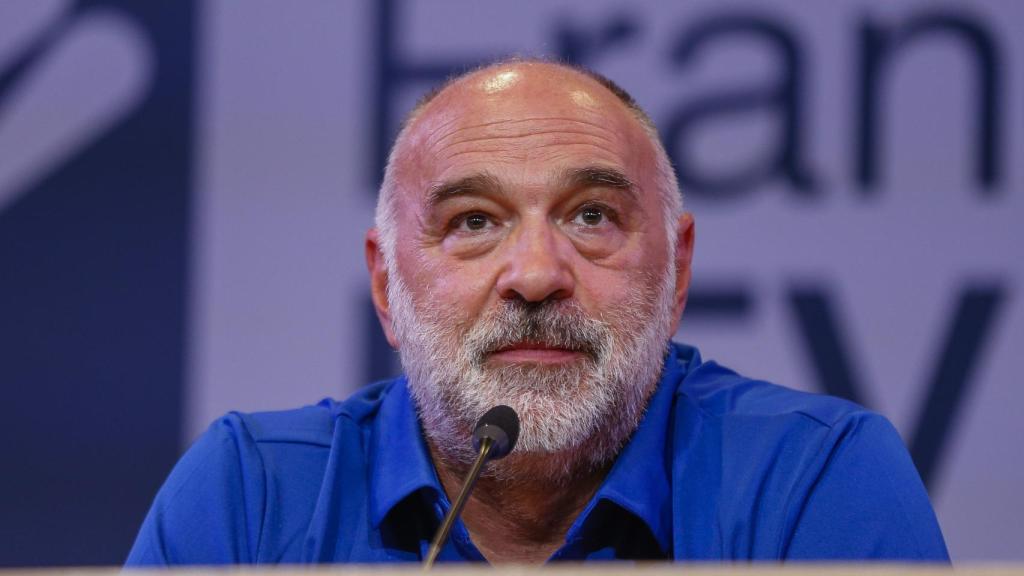 Pablo Laso en su comparecencia.