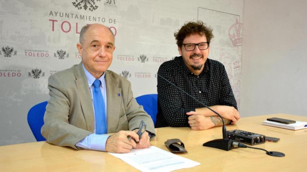 El concejal de Empleo, Francisco Rueda, y el presidente del Grupo de Entidades Sociales Cecap, Andrés Martínez.