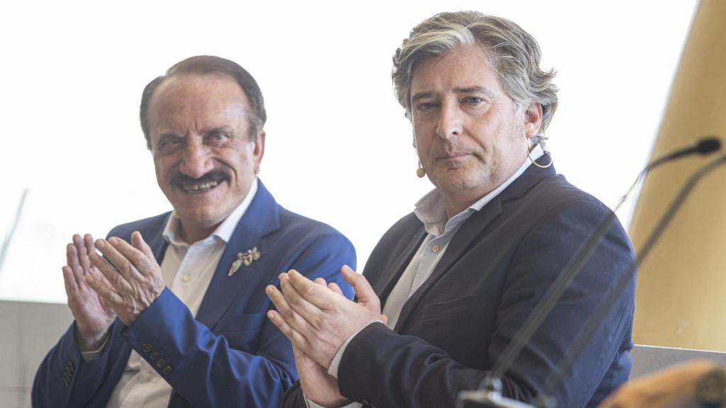 Roberto Pérez Guerras y Martín Sanz, en la presentación.