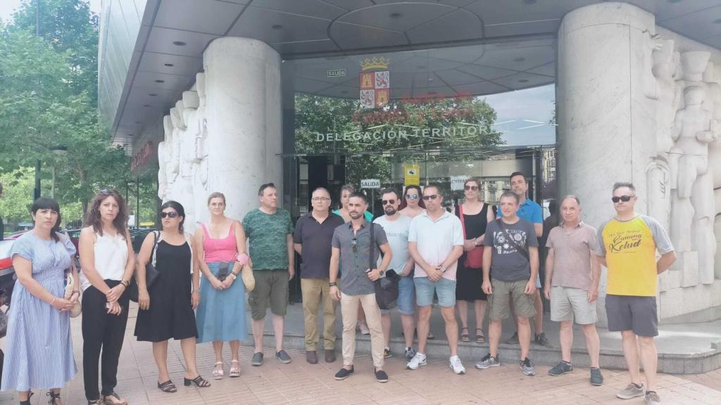 Concentración de CSIF frente a la Delegación Territorial en Zamora.