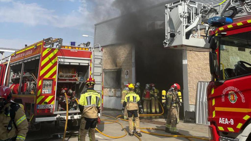 Los Bomberos de Valladolid actúan en Soto de la Medinilla