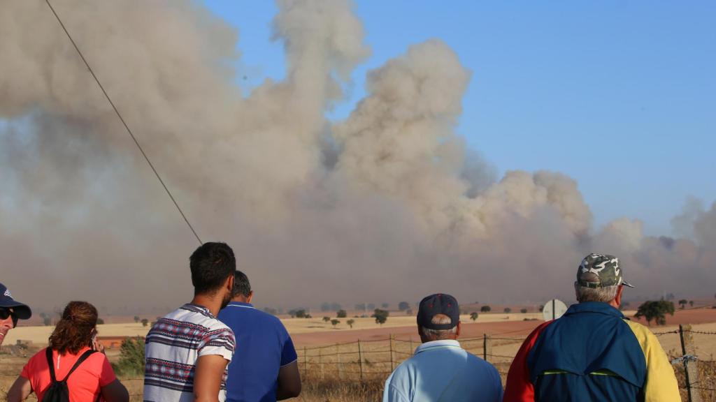 Incendio en Villaseco del Pan