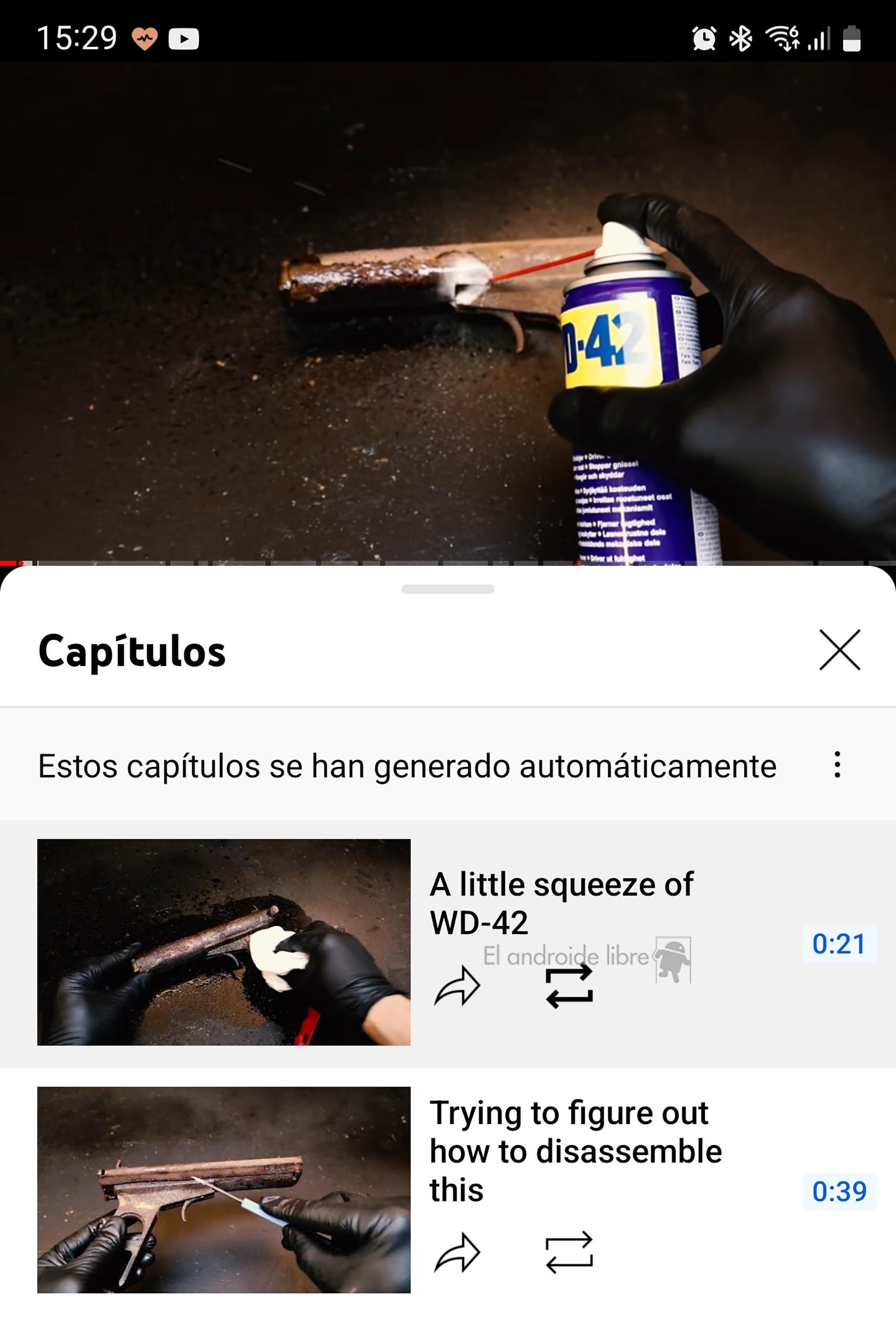 YouTube con su nuevo botón