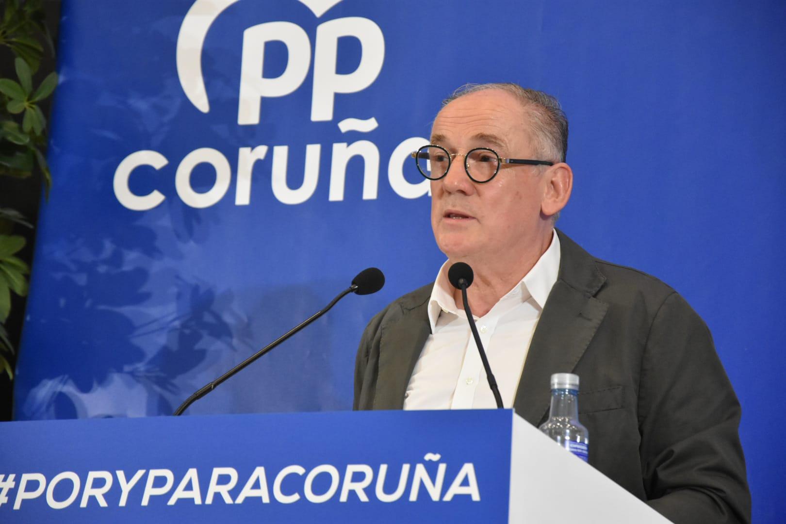 El presidente del PP de A Coruña, Miguel Lorenzo