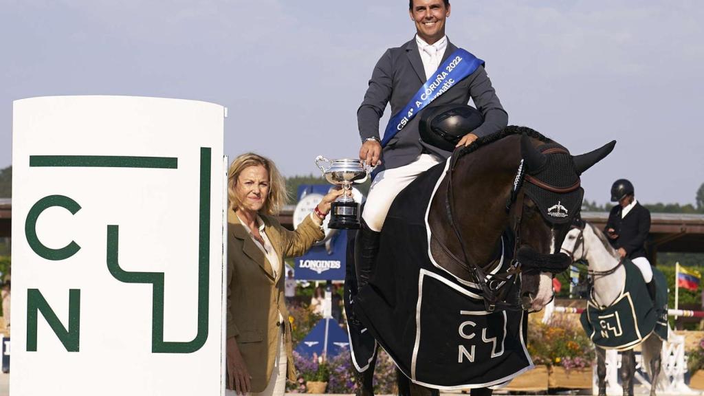 El jinete Sergio Álvarez Moya en Casas Novas (Arteixo, A Coruña)