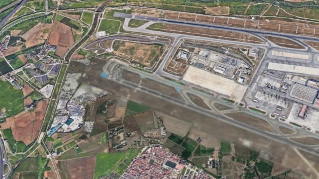 Vista aérea de los terrenos de Málaga en los que se proyectan estas nuevas viviendas.