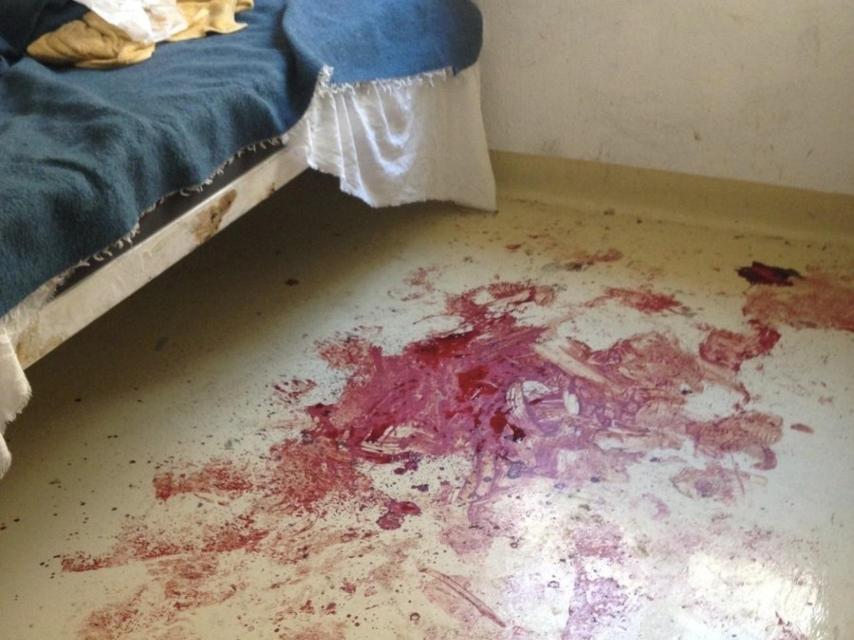 Celda de la prisión de Murcia donde se produjo el ataque.