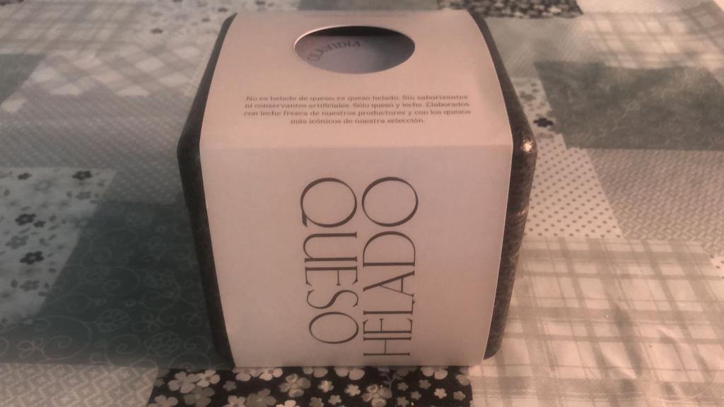 Caja del queso helado de Olavidia.