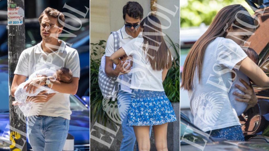 Pepe Barroso Jr. y Gara Arias, muy cariñosos con su hijo Marco.