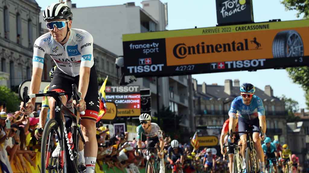 Tadej Pogacar durante una etapa del Tour de Francia 2022
