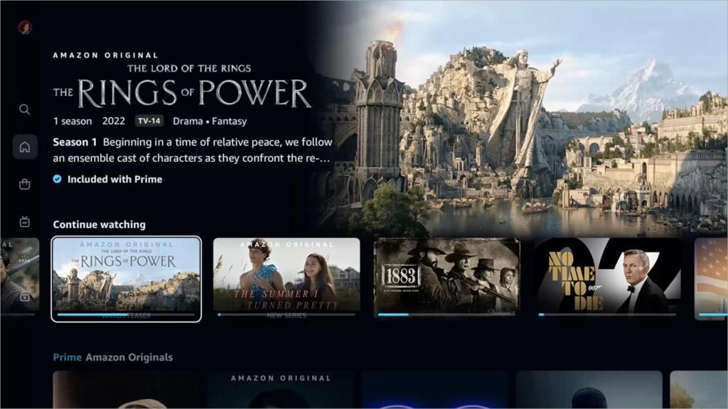 Nueva app de Amazon Prime Video