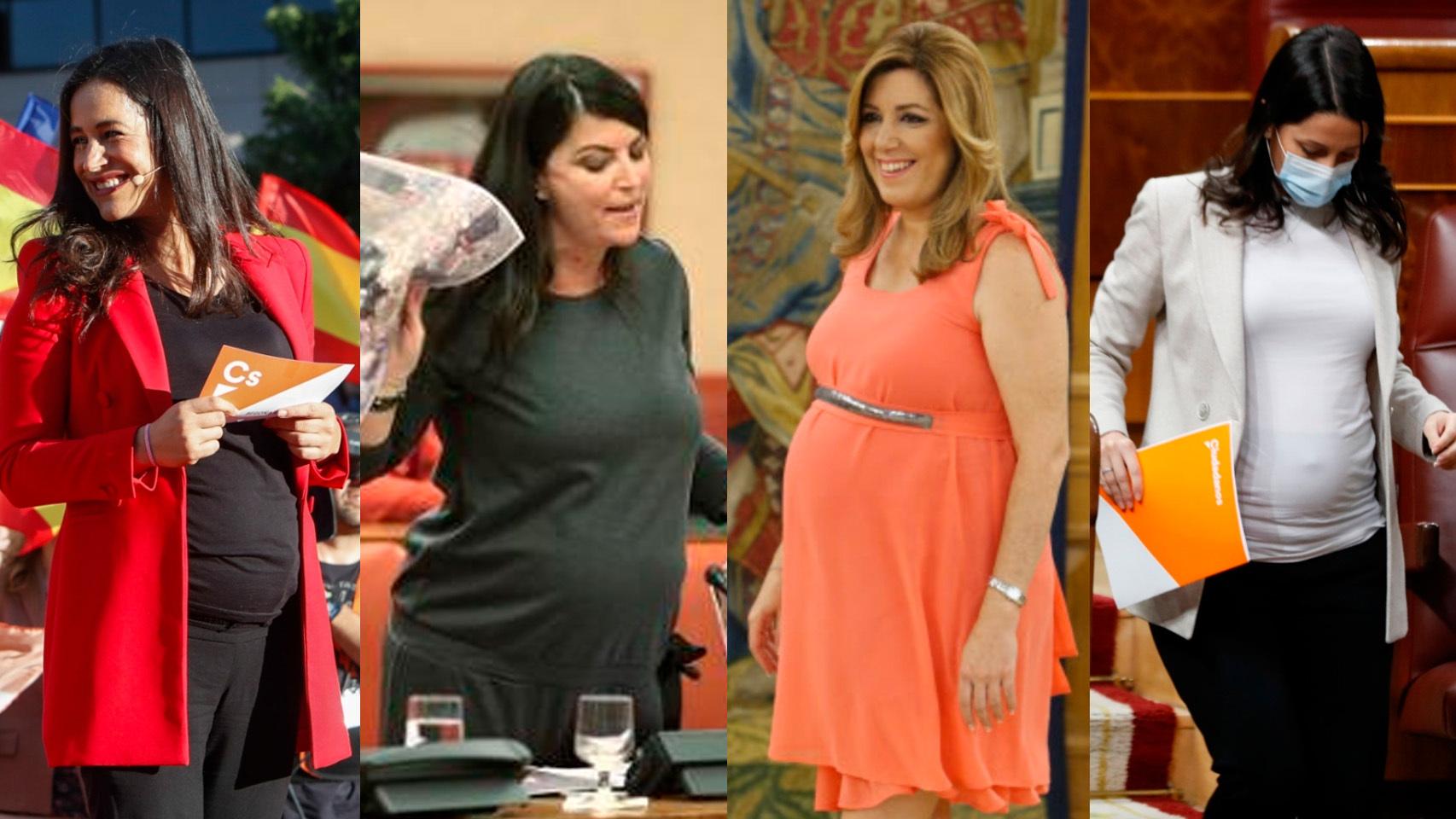 Políticas embarazadas que siguieron trabajando.