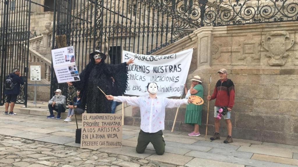 Protesta del martes 19 de julio por la recuperación de puestos de artistas y vendedores ambulantes