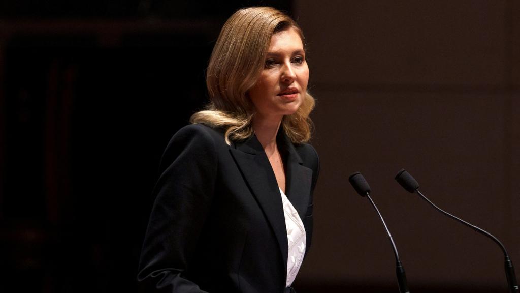 La primera dama de Ucrania, Olena Zelenska , se reúne con miembros del Congreso de los Estados Unidos en el Capitolio de Washington.