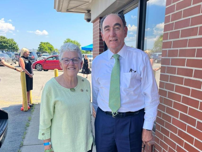 El presidente Biden ha sido acompañado, entre otros por Gina McCarthy (White House National Climate Advisor), en la imagen junto a Ignacio Galán.