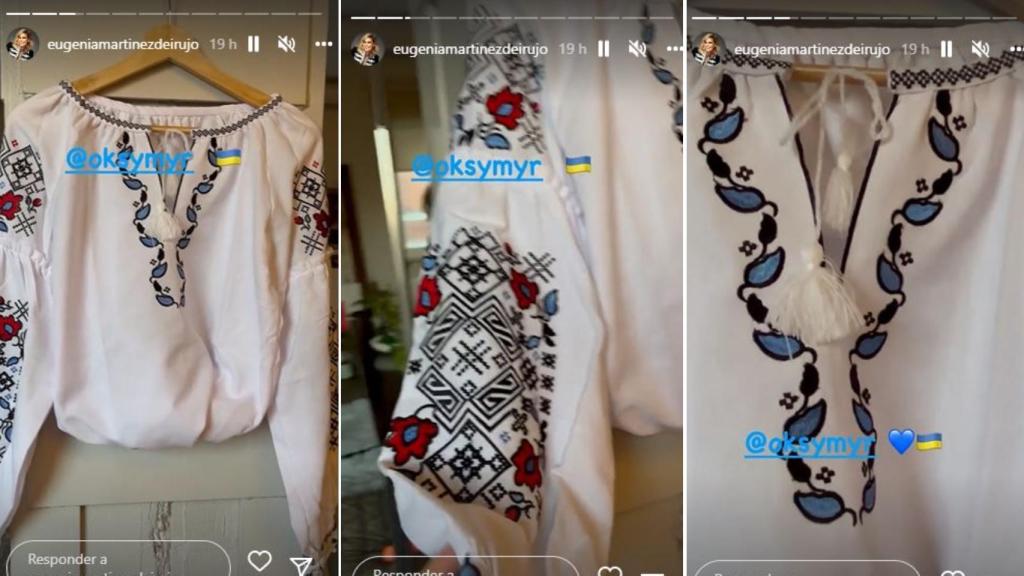 Esta es la blusa que Eugenia le ha comprado a su hija Tana.