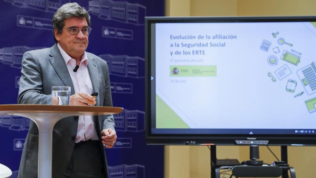 El ministro de Inclusión, Seguridad Social y Migraciones, José Luis Escrivá, este miércoles en Madrid.