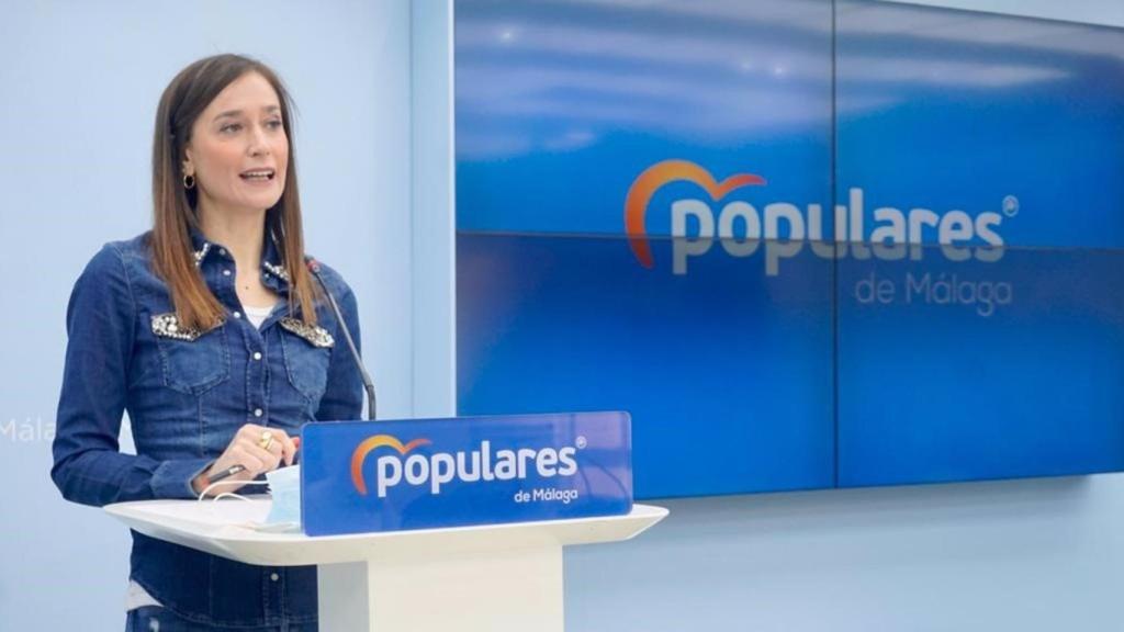 Elisa Pérez de Siles, en rueda de prensa.