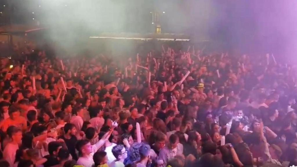 Público en una actuación de Panorama en As Somozas previa a la pandemia