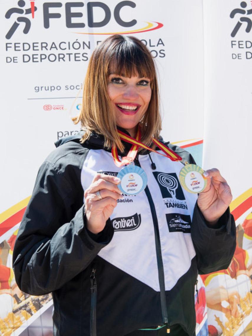 Irene Villa en una competición.