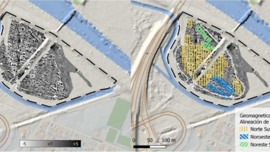 Ejes urbanísticos del asentamiento.